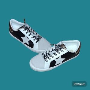 Stylish Black and White Sneakers